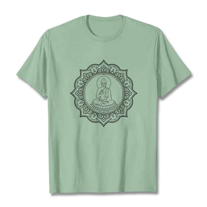 T-shirt à motif Buddha Stones de Bouddha - Vert pâle - 2XL - image 15
