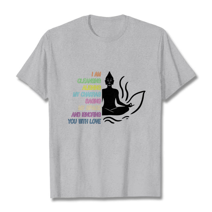 T-shirt avec motif Buddha Stones et Bouddha Fleur de Lotus Méditation - Gris clair - 灰色 - image 20
