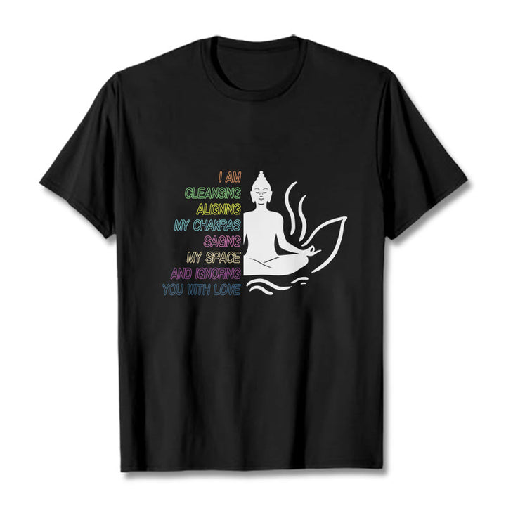 T-shirt avec motif Buddha Stones et Bouddha Fleur de Lotus Méditation - Noir - 灰色 - image 5