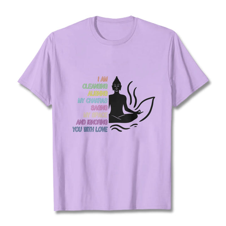 T-shirt avec motif Buddha Stones et Bouddha Fleur de Lotus Méditation - Prune - 灰色 - image 17