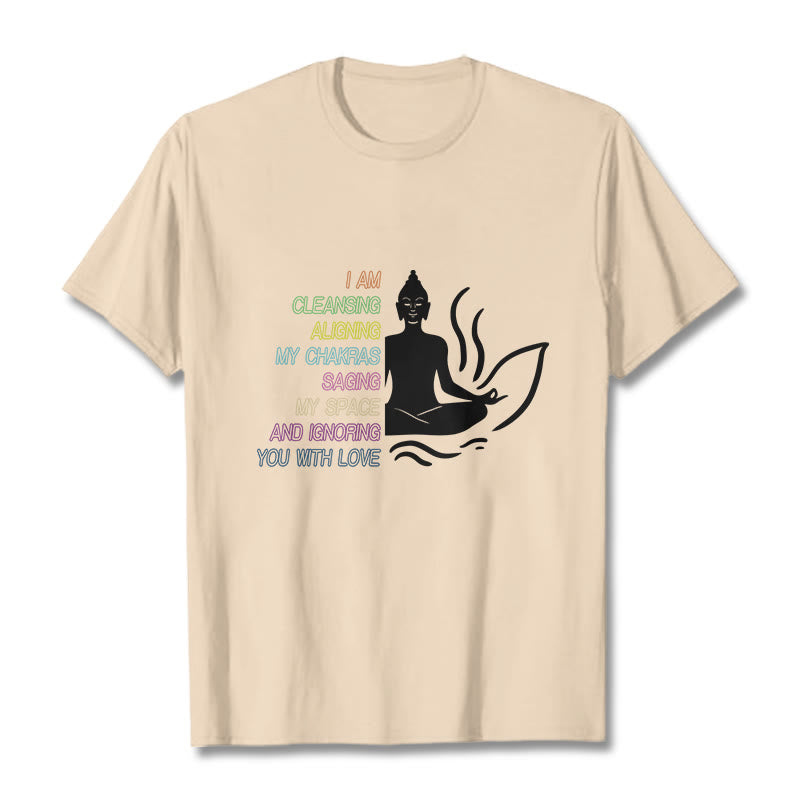 T-shirt avec motif Buddha Stones et Bouddha Fleur de Lotus Méditation - Bisque - 灰色 - image 9