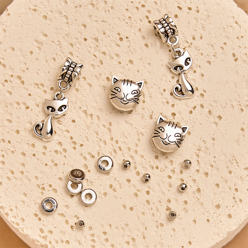 Bracelet de force intérieure en pierre d'agate naturelle de chat du Bengale Buddha Stones - image 5