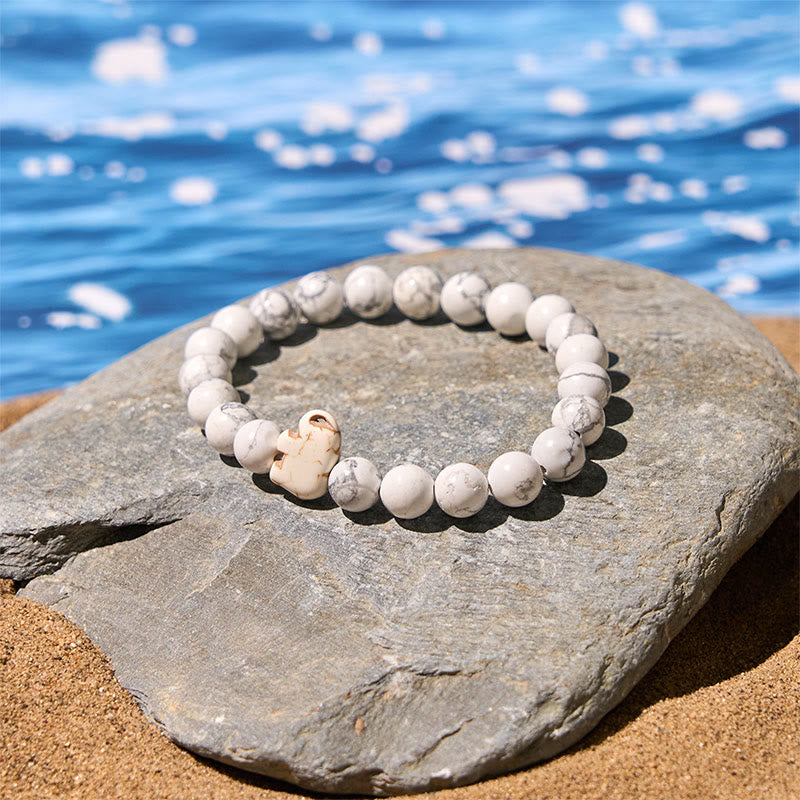 Bracelet de force spirituelle éléphant en pierres naturelles diverses de Buddha Stones - image 11