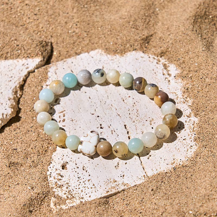 Bracelet de force spirituelle éléphant en pierres naturelles diverses de Buddha Stones - image 14