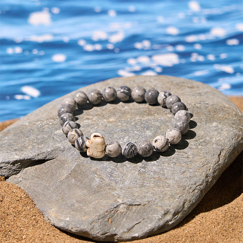 Bracelet de force spirituelle éléphant en pierres naturelles diverses de Buddha Stones - image 23