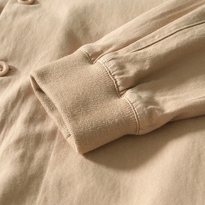 Chemise boutonnée à manches longues et poches pour homme, motif Buddha Stones Fall - image 7