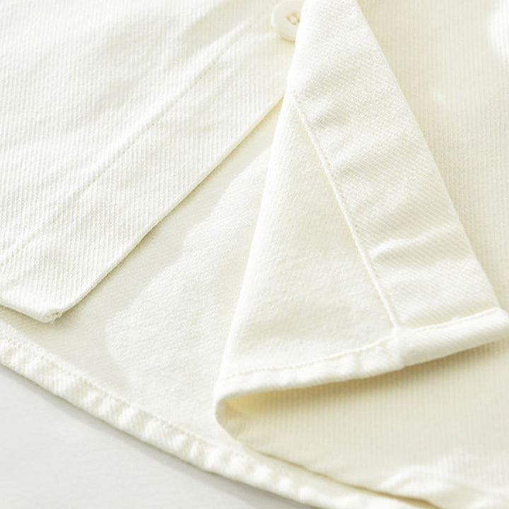 Chemise à manches longues et boutons Buddha Stones pour homme, vêtement en coton avec poches - image 12