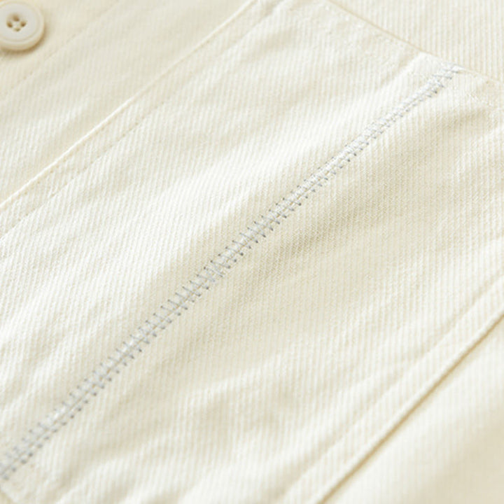 Chemise à manches longues et boutons Buddha Stones pour homme, vêtement en coton avec poches - image 7