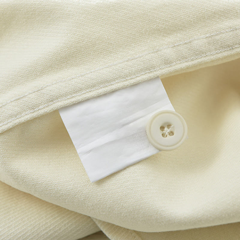 Chemise à manches longues et boutons Buddha Stones pour homme, vêtement en coton avec poches - image 9