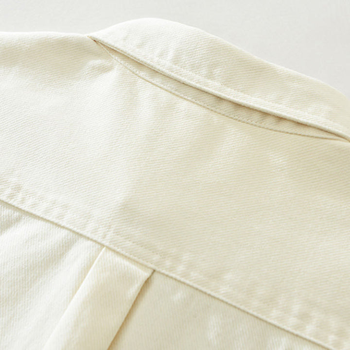 Chemise à manches longues et boutons Buddha Stones pour homme, vêtement en coton avec poches - image 5