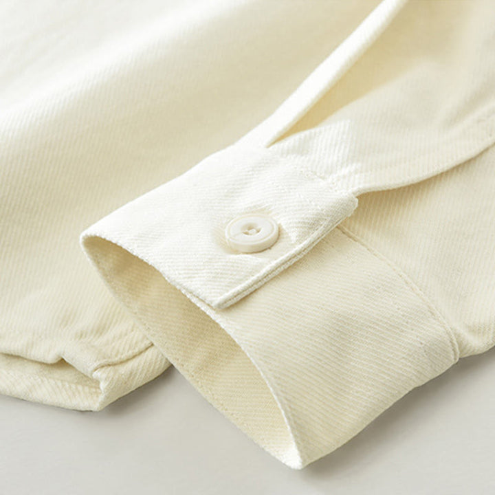 Chemise à manches longues et boutons Buddha Stones pour homme, vêtement en coton avec poches - image 8