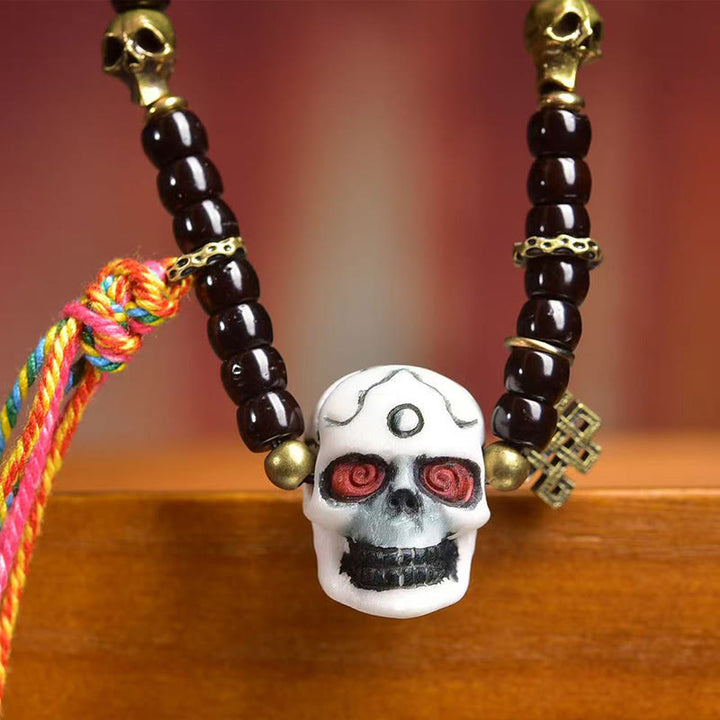 Bracelet positif en Buddha Stones et coquille de noix de coco du Tibet, Seigneur de la forêt des cadavres - image 3