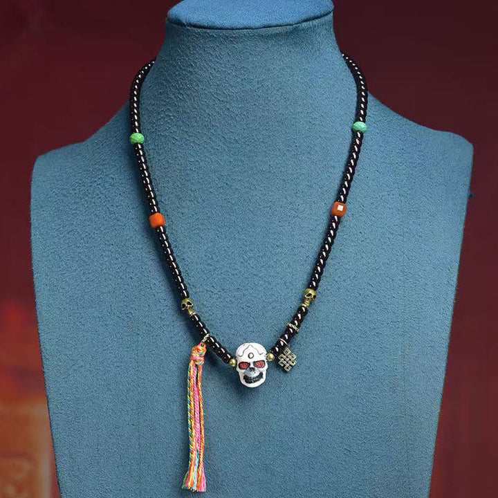 Bracelet positif en Buddha Stones et coquille de noix de coco du Tibet, Seigneur de la forêt des cadavres - image 2