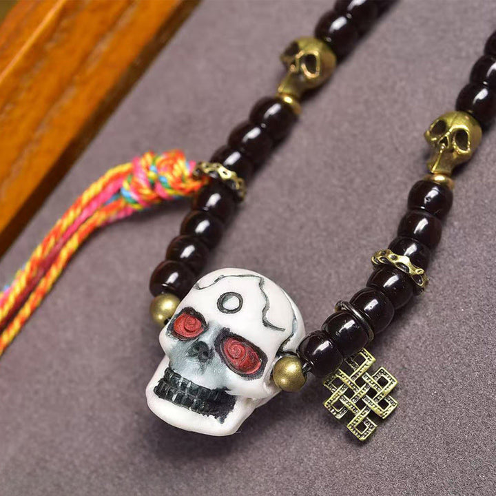 Bracelet positif en Buddha Stones et coquille de noix de coco du Tibet, Seigneur de la forêt des cadavres - image 4