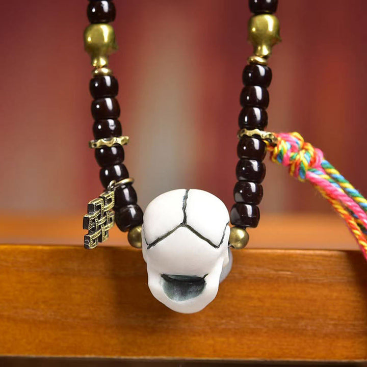 Bracelet positif en Buddha Stones et coquille de noix de coco du Tibet, Seigneur de la forêt des cadavres - image 5