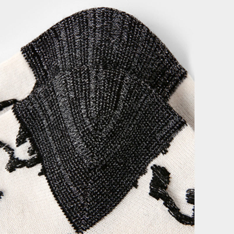 Chaussettes en coton pour femmes, motif de calligraphie chinoise, Buddha Stones, couleurs assorties - image 12