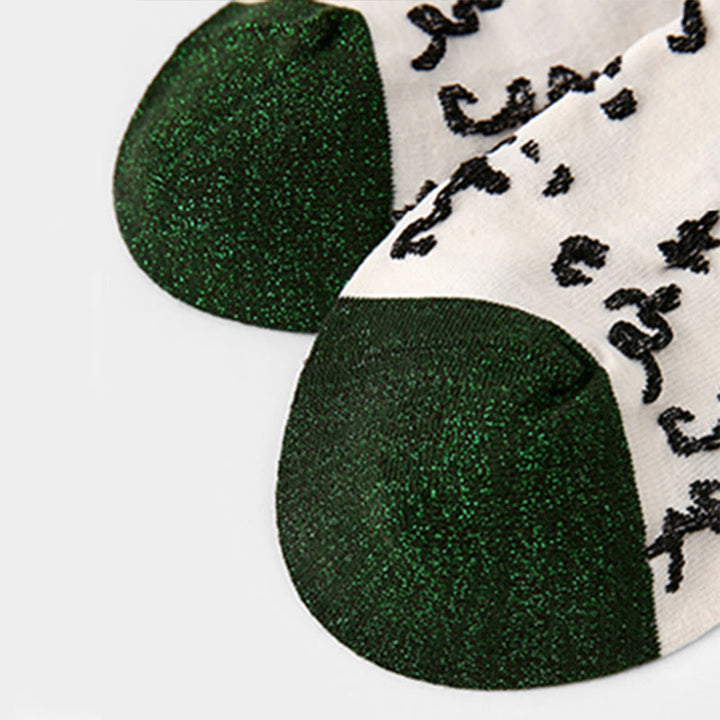 Chaussettes en coton pour femmes, motif de calligraphie chinoise, Buddha Stones, couleurs assorties - image 9