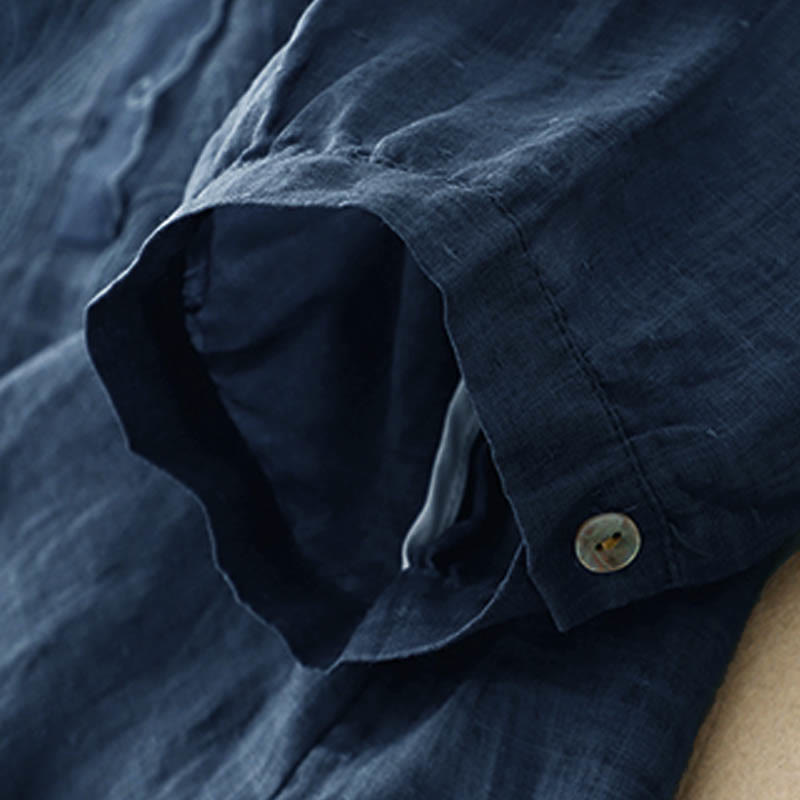 Chemise à manches mi-longues et col en V avec motif papillon Buddha Stones pour femme - image 19