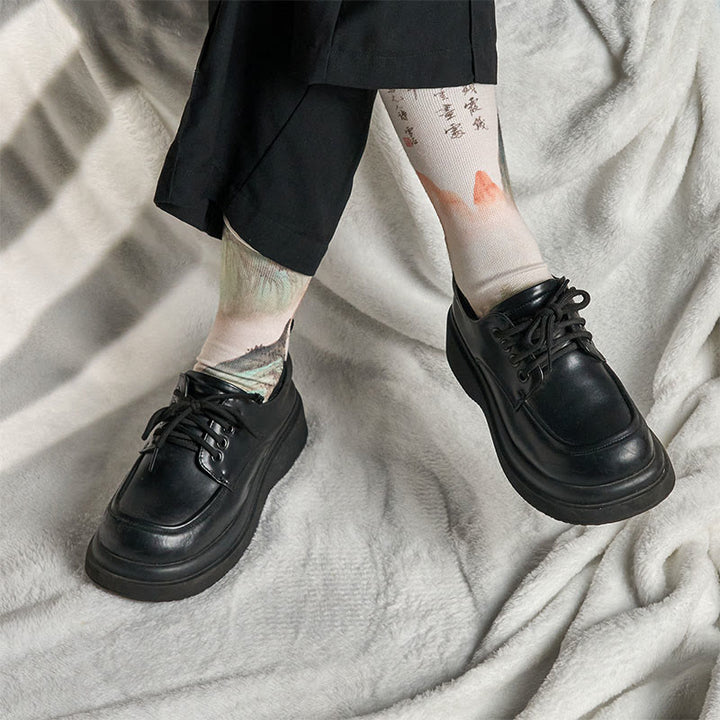 Chaussettes unisexes décontractées à motif de lotus et de Buddha Stones pour hommes et femmes - image 15