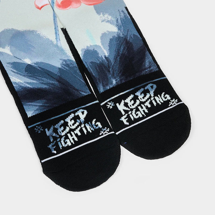 Chaussettes unisexes décontractées à imprimé Buddha Stones et Lotus pour hommes et femmes - image 3