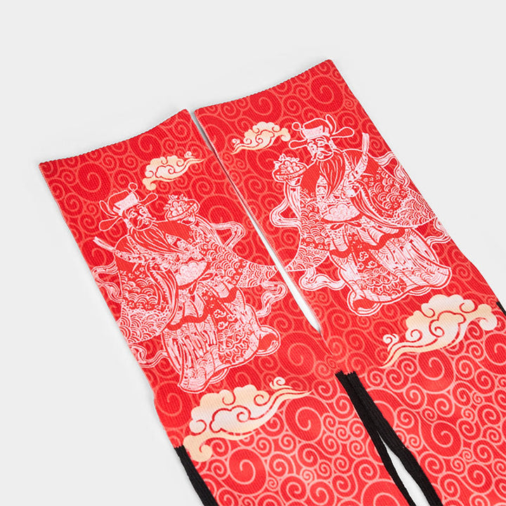 Chaussettes unisexes décontractées à motif Buddha Stones et nuages de bon augure pour homme et femme - image 2