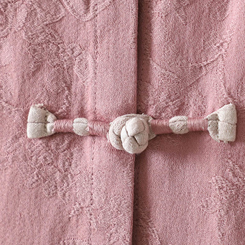 Chemise décontractée en coton à manches longues et col montant pour femme avec motif floral Buddha Stones - image 13