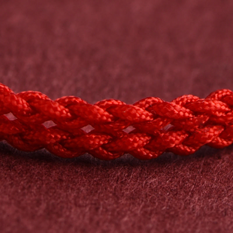 Bracelet de cheville tressé en argent sterling 999 avec Buddha Stones Année du Cheval et pièces de cuivre - image 13