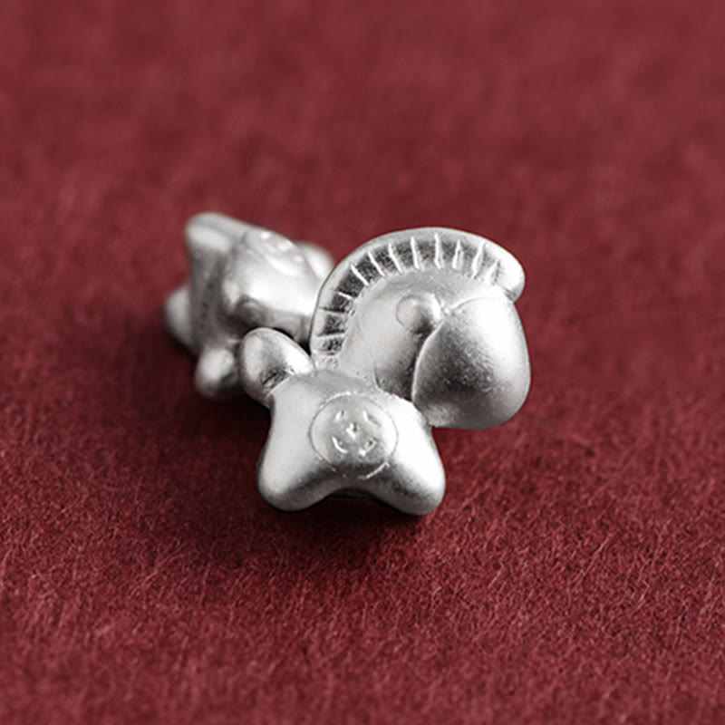 Bracelet de cheville tressé en argent sterling 999 avec Buddha Stones Année du Cheval et pièces de cuivre - image 14