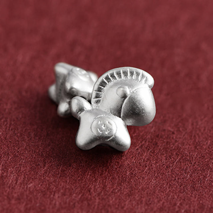 Bracelet de cheville tressé en argent sterling 999 avec Buddha Stones Année du Cheval et pièces de cuivre - image 14