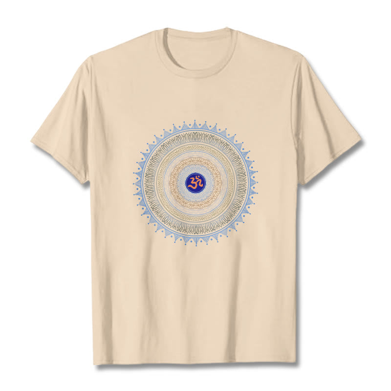T-shirt à motif Buddha Stones Mandala Flower OM - Bisque - 2XL - image 10