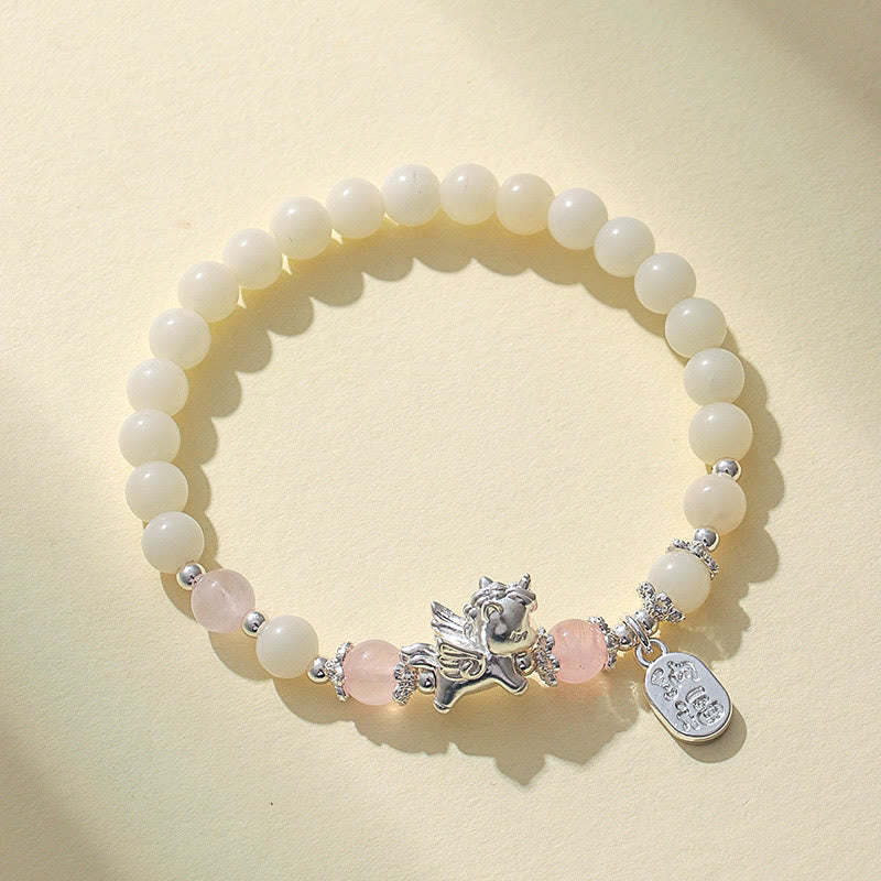 Bracelet de force Bodhi Seed en obsidienne noire naturelle en argent sterling 999 et Buddha Stones - image 9