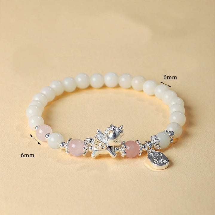 Bracelet de force Bodhi Seed en obsidienne noire naturelle en argent sterling 999 et Buddha Stones - image 8