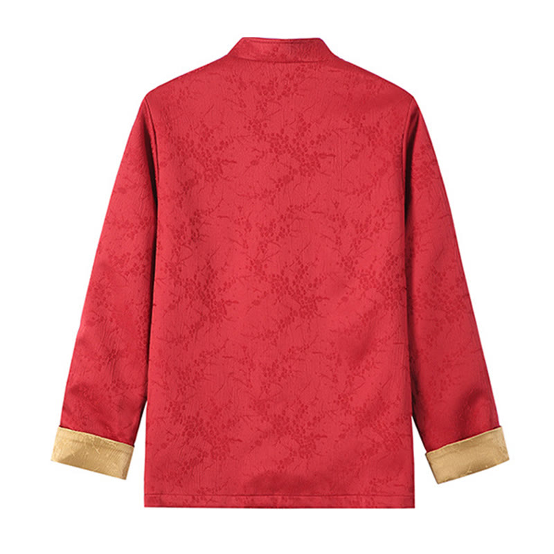 Veste en coton à manches longues et col montant en jacquard Buddha Stones pour homme avec poches - image 2