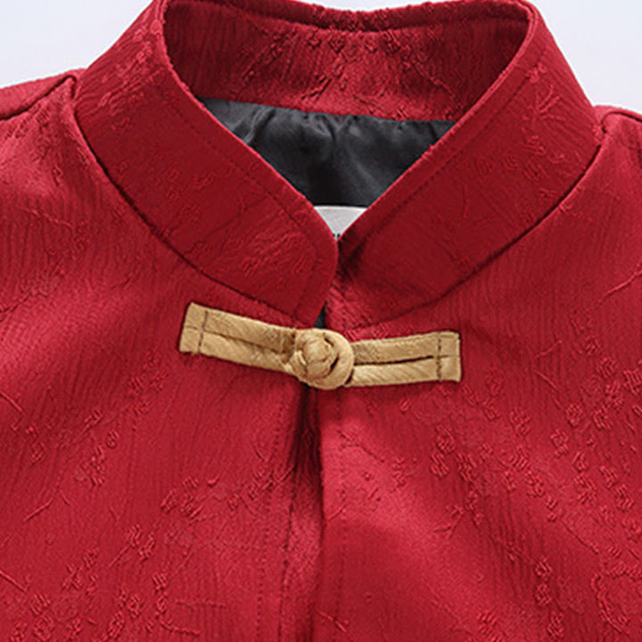 Veste en coton à manches longues et col montant en jacquard Buddha Stones pour homme avec poches - image 3