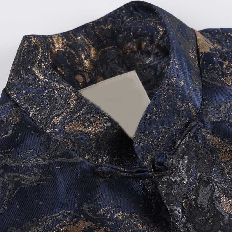 Veste à manches longues et poches pour homme, Buddha Stones, montagnes d'eau bleues qui coulent - image 4
