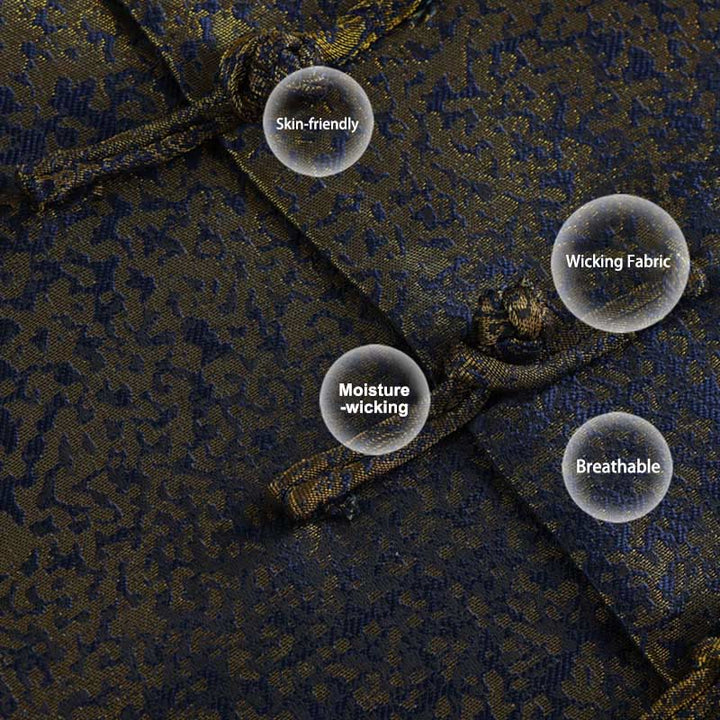 Veste homme à manches longues et poches , Buddha Stones, motif fleurs bleues du désert doré - image 6