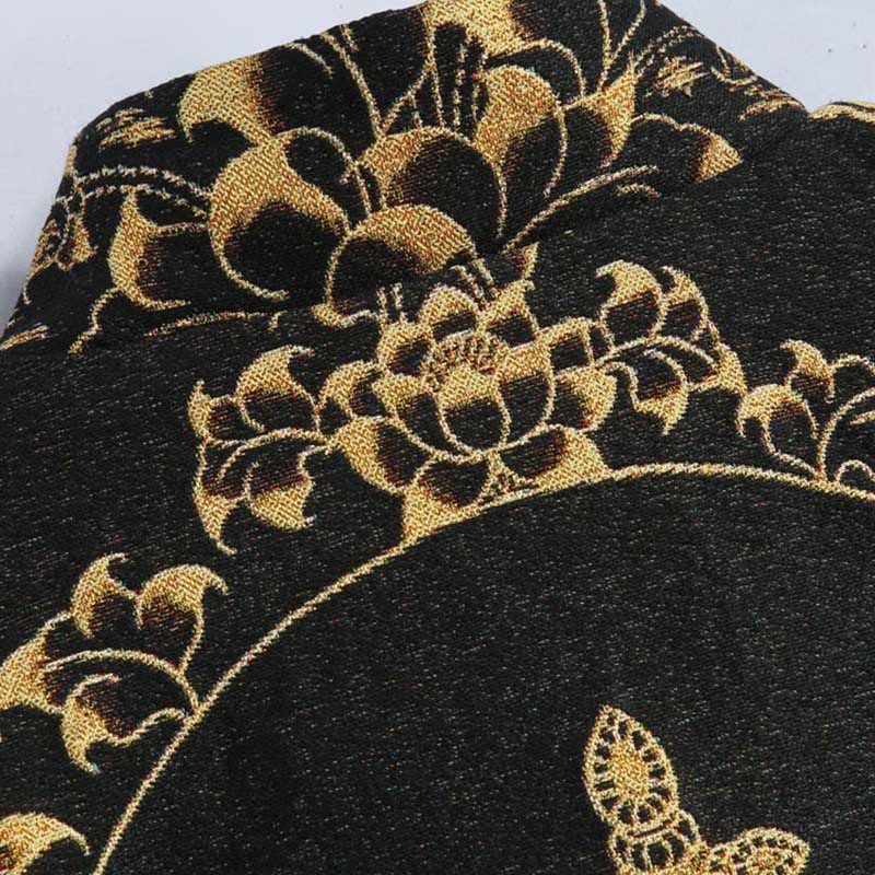 Veste à manches longues pour homme avec boutons grenouille et Buddha Stones Avalokitesvara Guanyin - image 4