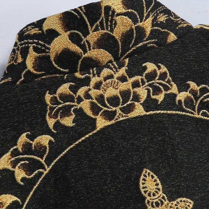 Veste à manches longues pour homme avec boutons grenouille et Buddha Stones Avalokitesvara Guanyin - image 4