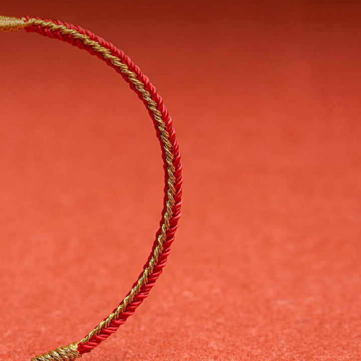 Bracelet tressé en Buddha Stones fait à la main avec symbole du zodiaque chinois, lapin, coq, rat, cheval, dragon