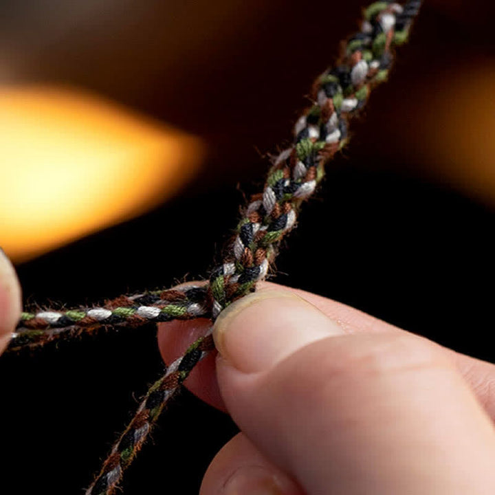 Bracelet de protection des souhaits en argent sterling 990 tibétain fait à la main avec poids en acier et ambre