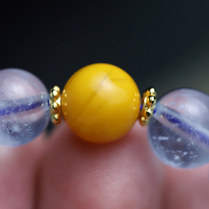 Bracelet à breloques en forme de courge de la paix en agate rouge aigue-marine