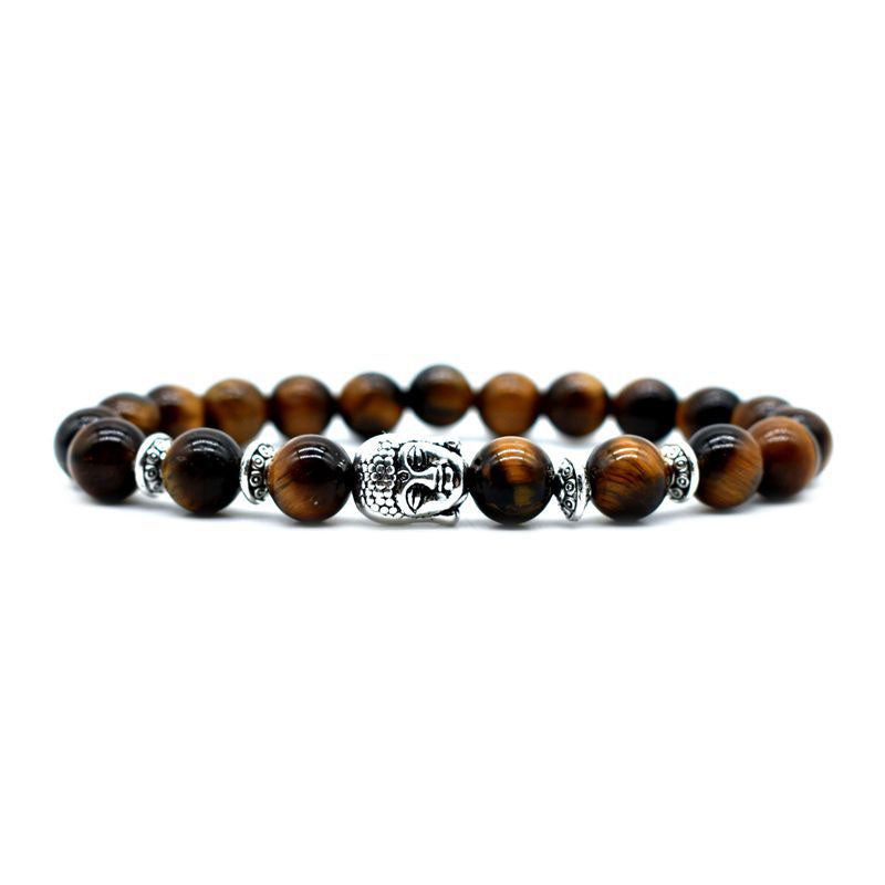 Bracelet de guérison d'amour en améthyste avec Buddha Stones