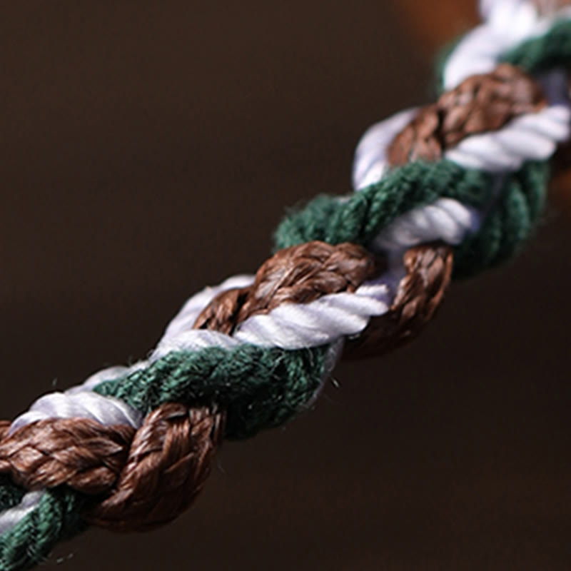 Bracelet tressé en os de chameau fait main en argent tibétain 925 avec pierres de Buddha Stones , déesse de la richesse, Zakiram