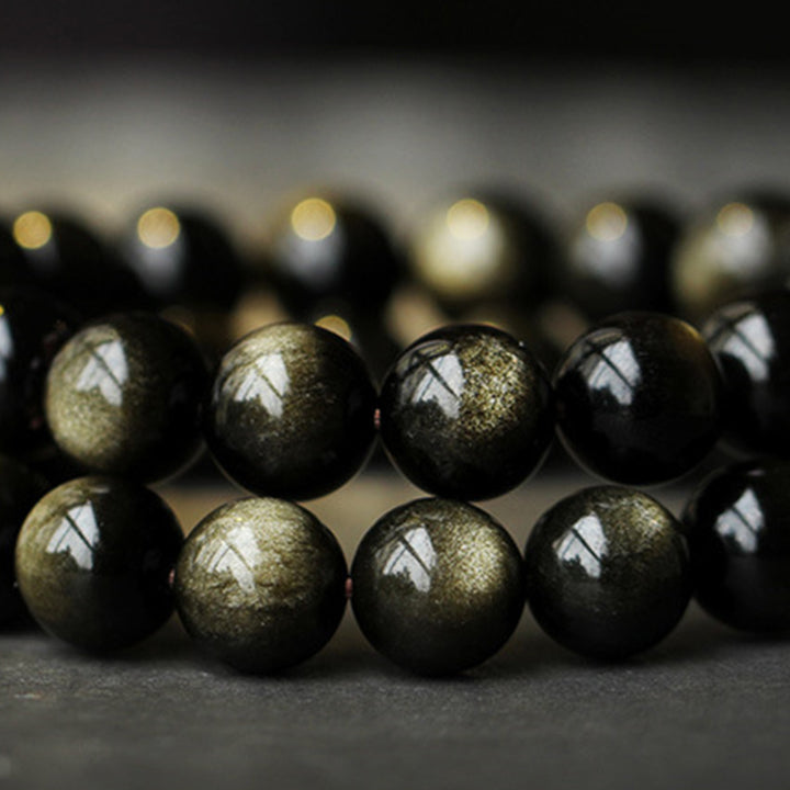Bracelet de purification en obsidienne Buddha Stones natal du zodiaque chinois