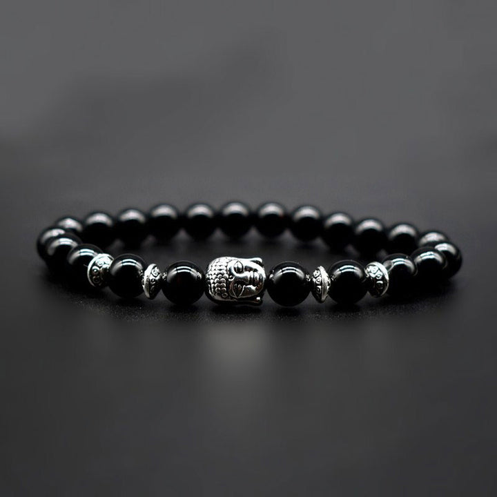 Bracelet de guérison d'amour en améthyste avec Buddha Stones