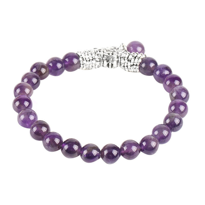 Bracelet extensible porte-bonheur en pierres précieuses naturelles de Buddha Stones Arbre de vie
