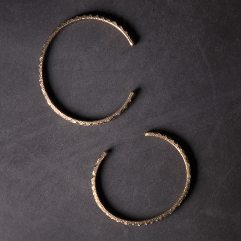 Bracelet manchette en cuivre au design simple Buddha Stones - image 10