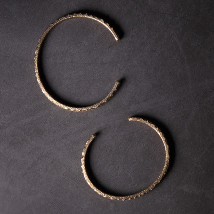 Bracelet manchette en cuivre au design simple Buddha Stones - image 10