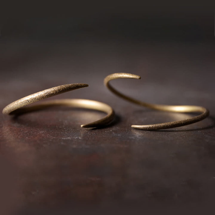 Bracelet manchette ajustable en cuivre au design simple Buddha Stones - Petit bracelet 55 mm et grand bracelet 63 mm - image 3