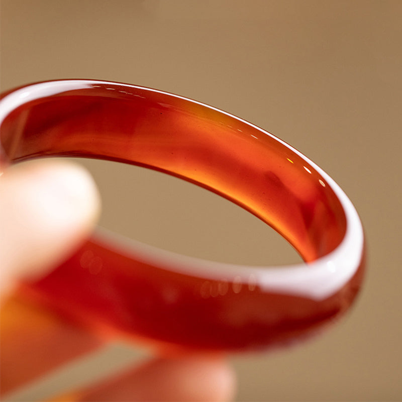 Bracelet de confiance en agate rouge naturelle de Buddha Stones